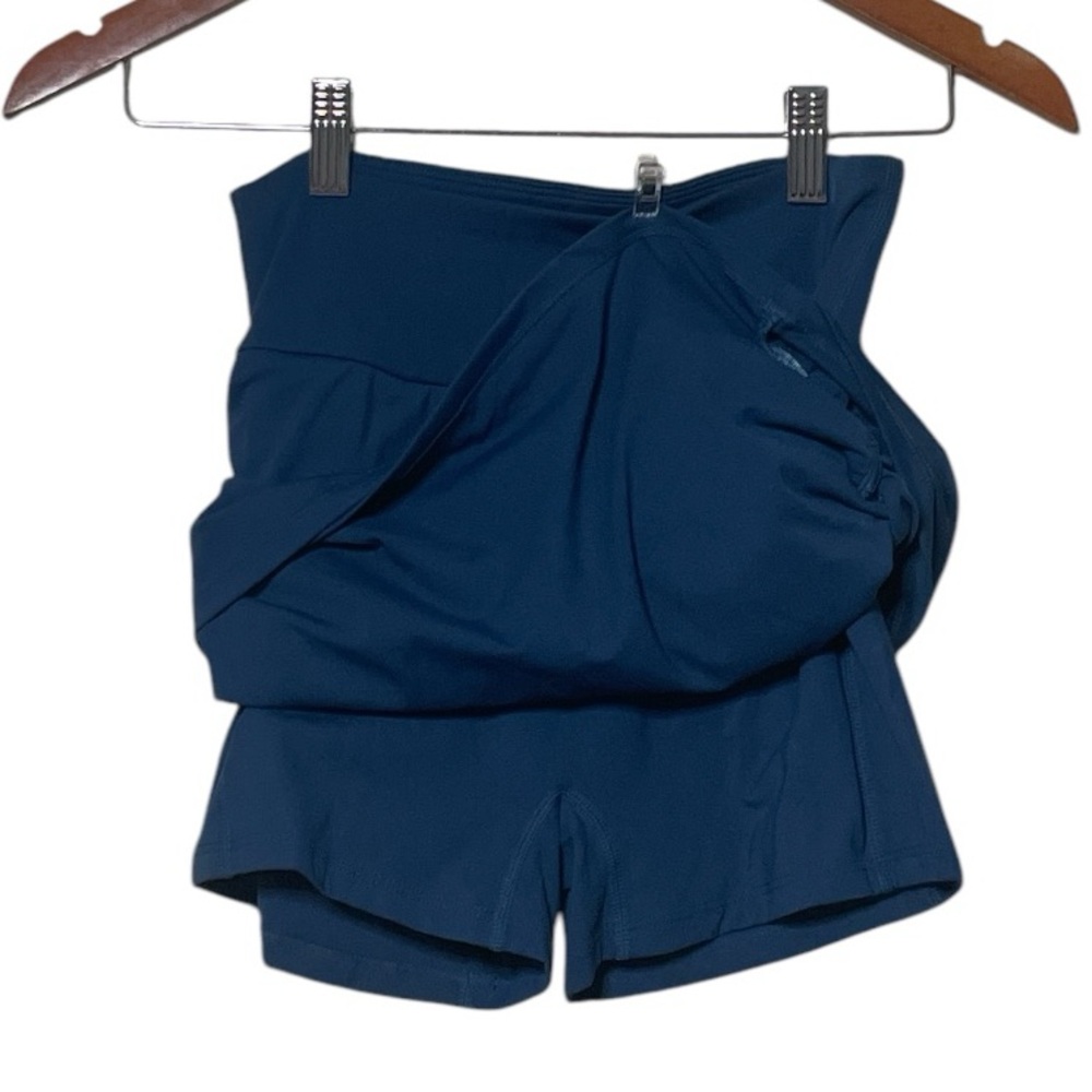 Halara High Waisted Bodycon Side Pocket 2-in-1 Mini Ruched Casual Skirt - Picture 2 of 5